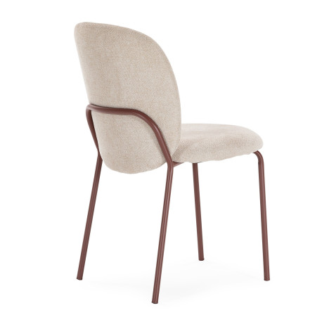 Chaise LOVA — Cream & Terracotta