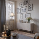 Buffet MAKAL - Taupe à façades cannelées - 160 cm