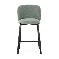 Tabouret de bar HIZY - Toile piquée Pastel Mint