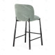 Tabouret de bar HIZY - Toile piquée Pastel Mint