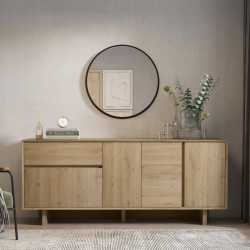 Buffet TOSCA - Chêne miel - 4 portes 1 tiroir - 180 cm