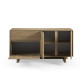 Buffet TOSCA - Chêne miel naturel - 3 portes 1 tiroir - 146 cm