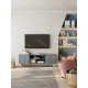 Meuble TV PISCO - Chêne & Laque vert de gris - 140 cm