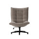 Fauteuil pivotant SWING - Toile chenille Taupe