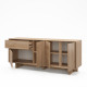 Buffet TOSCA - Chêne miel - 4 portes 1 tiroir - 180 cm