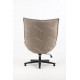 Fauteuil pivotant SWING - Toile chenille Taupe