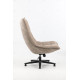 Fauteuil pivotant SWING - Toile chenille Taupe