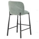 Tabouret de bar HIZY - Toile piquée Pastel Mint
