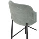 Tabouret de bar HIZY - Toile piquée Pastel Mint