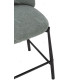 Tabouret de bar HIZY - Toile piquée Pastel Mint