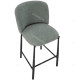 Tabouret de bar HIZY - Toile piquée Pastel Mint