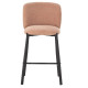 Tabouret de bar HIZY - Toile piquée Pastel Corail