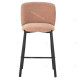 Tabouret de bar HIZY - Toile piquée Pastel Corail