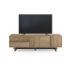 Meuble TV TOSCA - Chêne miel - 3 portes 2 tiroirs - 180 cm