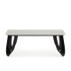 Table basse ARCA - Pierre marbrée blanche - 120 cm