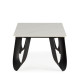 Table basse ARCA - Pierre marbrée blanche - 120 cm