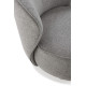 Fauteuil ARDA pivotant - Bouclette rasée Grise