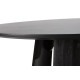 Table à manger KAYRA - Chêne cerusé en noir - 120 cm