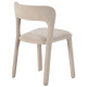Chaise PALMA - Toile piquée - Crème