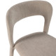 Chaise PALMA - Toile piquée - Crème