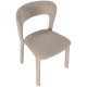 Chaise PALMA - Toile piquée - Crème