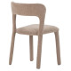 Chaise PALMA - Toile piquée - Taupe