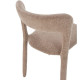 Chaise PALMA - Toile piquée - Taupe