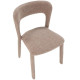 Chaise PALMA - Toile piquée - Taupe