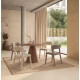 Chaise PALMA - Toile piquée - Taupe