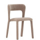 Chaise PALMA - Toile piquée - Taupe