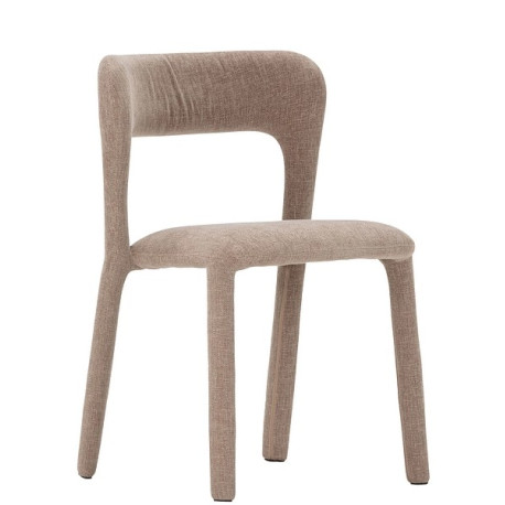 Chaise PALMA - Toile piquée - Taupe
