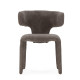 Chaise SOLENE - Toile chenille - Taupe