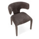 Chaise SOLENE - Toile chenille - Taupe