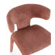 Chaise SOLENE - Toile chenille - Terracotta