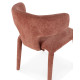 Chaise SOLENE - Toile chenille - Terracotta