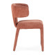 Chaise SOLENE - Toile chenille - Terracotta
