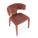 Chaise SOLENE - Toile chenille - Terracotta