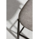 Tabouret HIZY - Toile piquée Taupe