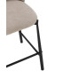 Tabouret HIZY - Toile piquée Beige Sable