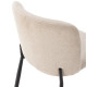 Tabouret HIZY - Toile piquée Beige Sable