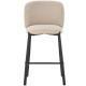 Tabouret HIZY - Toile piquée Beige Sable