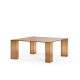 Table basse SABLY - Verre ambré