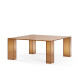Table basse SABLY - Verre ambré