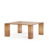 Table basse SABLY - Verre ambré
