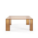 Table basse SABLY - Verre ambré