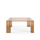 Table basse SABLY - Verre ambré