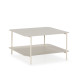 Table basse carrée OLEA - Crème - 70 cm
