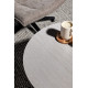 Table basse RIVIANO - Travertine & Cream - 80 cm