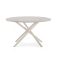 Table basse RIVIANO - Travertine & Cream - 80 cm