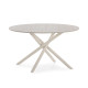 Table basse RIVIANO - Travertine & Cream - 80 cm